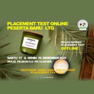 Read more about the article PLACEMENT TEST PESERTA BARU LTQ IQRO’ BEKASI