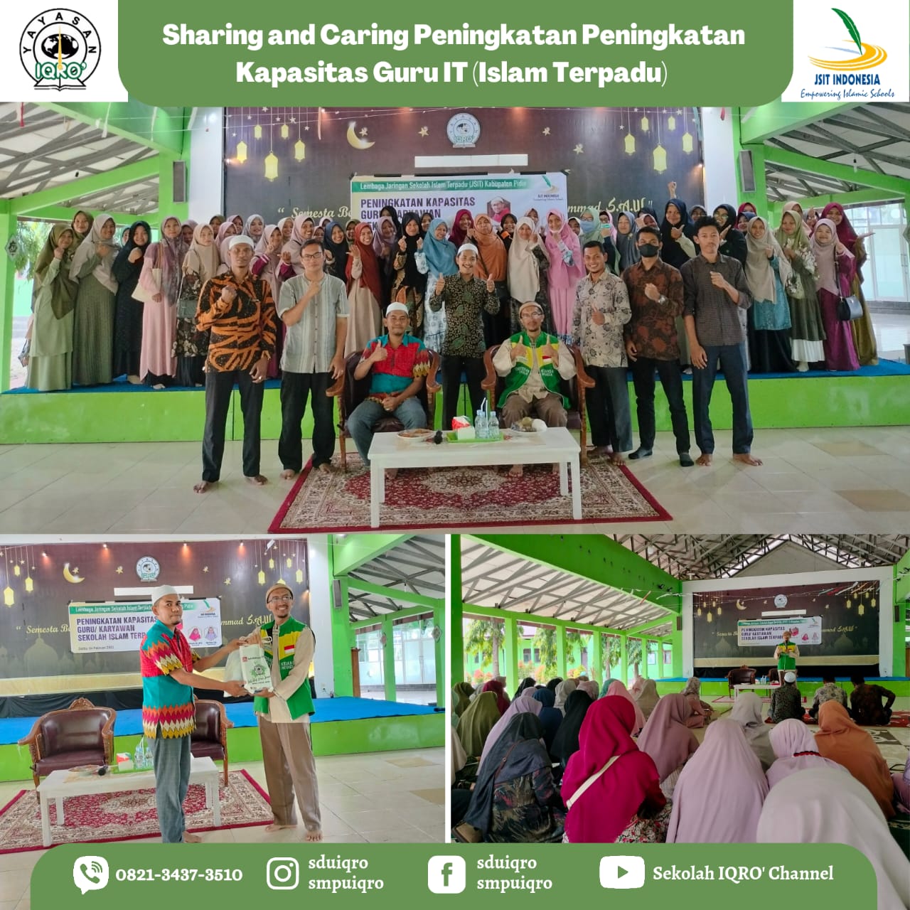 You are currently viewing JSIT (Jaringan Sekolah Islam Terpadu) Kabupaten Pidie Bersama Yayasan IQRO’ Cabang Aceh menyelenggarakan Training bersama Ust. Arif Hermanu dari Yakesma Aceh.